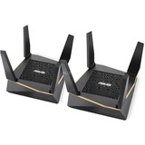 ASUS Aimesh AX6100 router Zwart/rood, 2 stuks