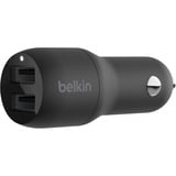 Belkin BOOSTCHARGE 2-poorts USB-A-autolader Zwart