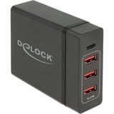 DeLOCK 60W USB Power Delivery oplader Zwart