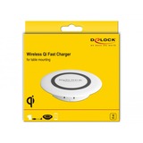 DeLOCK Draadloze Qi Fast Charger 7,5 W + 10 W voor tafelmontage Wit