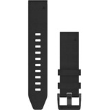 Garmin QuickFit 22 horlogebandje - Zwart leer Zwart