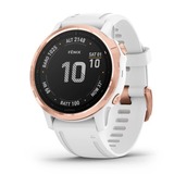 Garmin fēnix 6S Pro - Rose gold met witte polsband smartwatch Roségoud/wit, 42 mm, WiFi