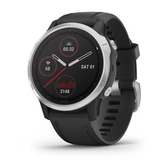 Garmin fēnix 6S - zilver met zwarte polsband smartwatch Zwart, 42 mm