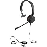 Jabra Evolve 30 II MS Mono on-ear headset Zwart