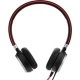 Jabra Evolve 40 MS Duo on-ear headset Zwart/zilver