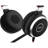 Jabra Evolve 40 MS Duo on-ear headset Zwart/zilver