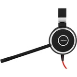 Jabra Evolve 40 UC Stereo on-ear headset Zwart/zilver