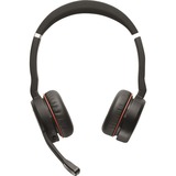 Jabra Evolve 75 UC Duo on-ear headset Zwart