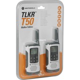 Motorola Walkie Talkie TLKR T50 walkie-talkie Wit/grijs
