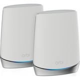 Netgear Orbi WiFi 6 System (RBK752) AX4200 mesh router Wit/zilver, 1x Router (RBR750), 1x Satelliet (RBS750)