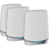 Netgear Orbi WiFi 6 System (RBK753) AX4200 mesh router Wit/zilver, 1x Router (RBR750), 2x Satellieten (RBS750)