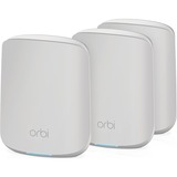 Netgear RBK353 Orbi WiFi 6 Dual-band Mesh Systeem mesh router Wit/zilver, 1x Router (RBR350), 2x Satellieten (RBS350)