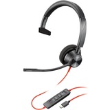 Plantronics PLAN Blackwire C3310 USB-C mon headset Zwart