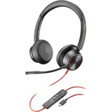 Plantronics PLAN Blackwire C8225 USB-C ANC bin headset Zwart
