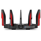 TP-Link Archer AX11000 Next-Gen Tri-Band Gaming Router Zwart/rood