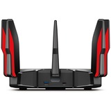 TP-Link Archer AX11000 Next-Gen Tri-Band Gaming Router Zwart/rood