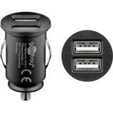 goobay Dual USB autolader Zwart, 2x USB-A
