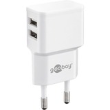 goobay USB-C Dual Charging Set 2,4 A Wit