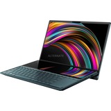 ASUS ZenBook Duo UX481FL-HJ105T, 14" laptop Grijs/blauwgrijs, AZERTY, 512 GB, MX250, Win 10