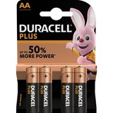 Duracell Plus Power LR06 AA batterij 4 stuks, Retail