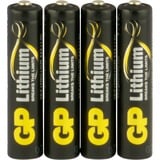GP Batteries Primary Lithium 24LF batterij Zwart, 4 stuks