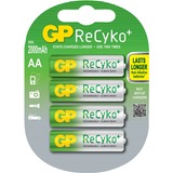GP Batteries ReCyko+ AA, Mignon oplaadbare batterij 4 stuks, Retail