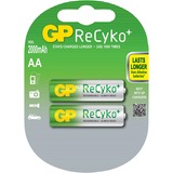 GP Batteries ReCyko+ AA, Mignon oplaadbare batterij 2 stuks, Retail