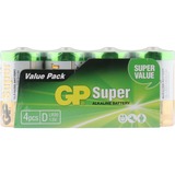 GP Batteries Super Alkaline D - 4 batterijen