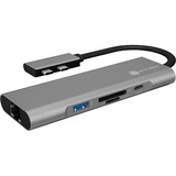 ICY BOX IB-DK4043-2C dockingstation Grijs