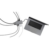 ICY BOX IB-DK4050-CPD dockingstation Antraciet