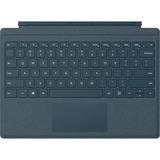 Microsoft Surface Pro Signature Type Cover, toetsenbord blauw, BE Lay-out, Witte leds