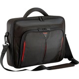 Targus Classic+ 17 - 18" Clamshell laptoptas Zwart/rood