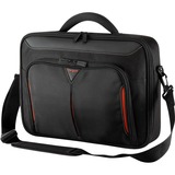 Targus Classic+ 17 - 18" Clamshell laptoptas Zwart/rood