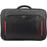 Targus Classic+ 17 - 18" Clamshell laptoptas Zwart/rood