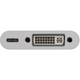 goobay USB-C > DVI + PD adapter Wit, 0,15 meter