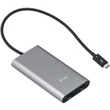 i-tec Thunderbolt 3 naar Dual HDMI 60 Hz adapter Zwart