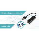 i-tec USB 2.0 Fast Ethernet Adapter Advance Zwart