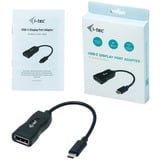 i-tec USB-C 3.2 Gen 2 naar DisplayPort adapter Zwart, 4K 60Hz