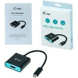 i-tec USB-C 3.2 Gen 2 naar HDMI adapter Zwart, 0,15 meter, 4K 60Hz