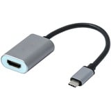 i-tec USB-C 3.2 Gen 2 naar HDMI adapter Zwart/zilver, 0,15 meter, 4K 60Hz