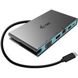 i-tec USB-C Travel Dock dockingstation Grijs