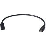 i-tec USB-C Verlengkabel Zwart, 30 cm