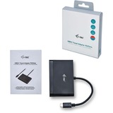 i-tec USB-C > HDMI PD/Data Travel adapter Zwart, 0,13 meter