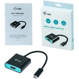 i-tec USB-C > HDMI adapter Zwart, 0,15 meter, 4K 60Hz