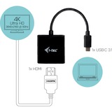 i-tec USB-C > HDMI adapter Zwart, 0,15 meter, 4K 60Hz
