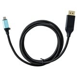 i-tec USB-C naar DisplayPort kabel Zwart, 1,5 meter, 4K 60 Hz