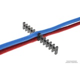 Alphacool Eiskamm X24 kabelgeleiding Zwart, 3 mm, 2 stuks