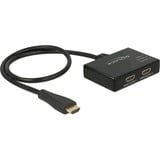 DeLOCK 1x HDMI naar 2x HDMI Splitter Zwart, 60 centimeter, 4K