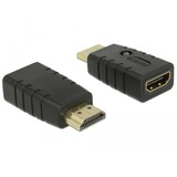 DeLOCK Adapter HDMI-A stekker > HDMI-A aansluiting, EDID Emulator Zwart