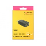 DeLOCK Adapter HDMI-A stekker > HDMI-A aansluiting, EDID Emulator Zwart
